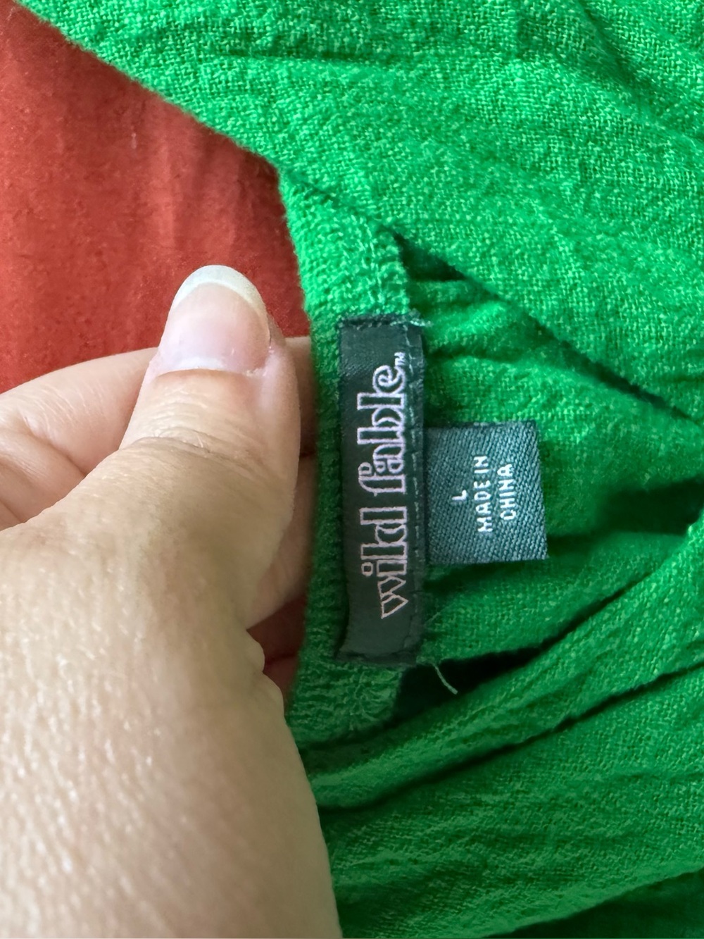 wild fable Bright Green Tie-Front Spaghetti Strap Camisole - Picture 2 of 2